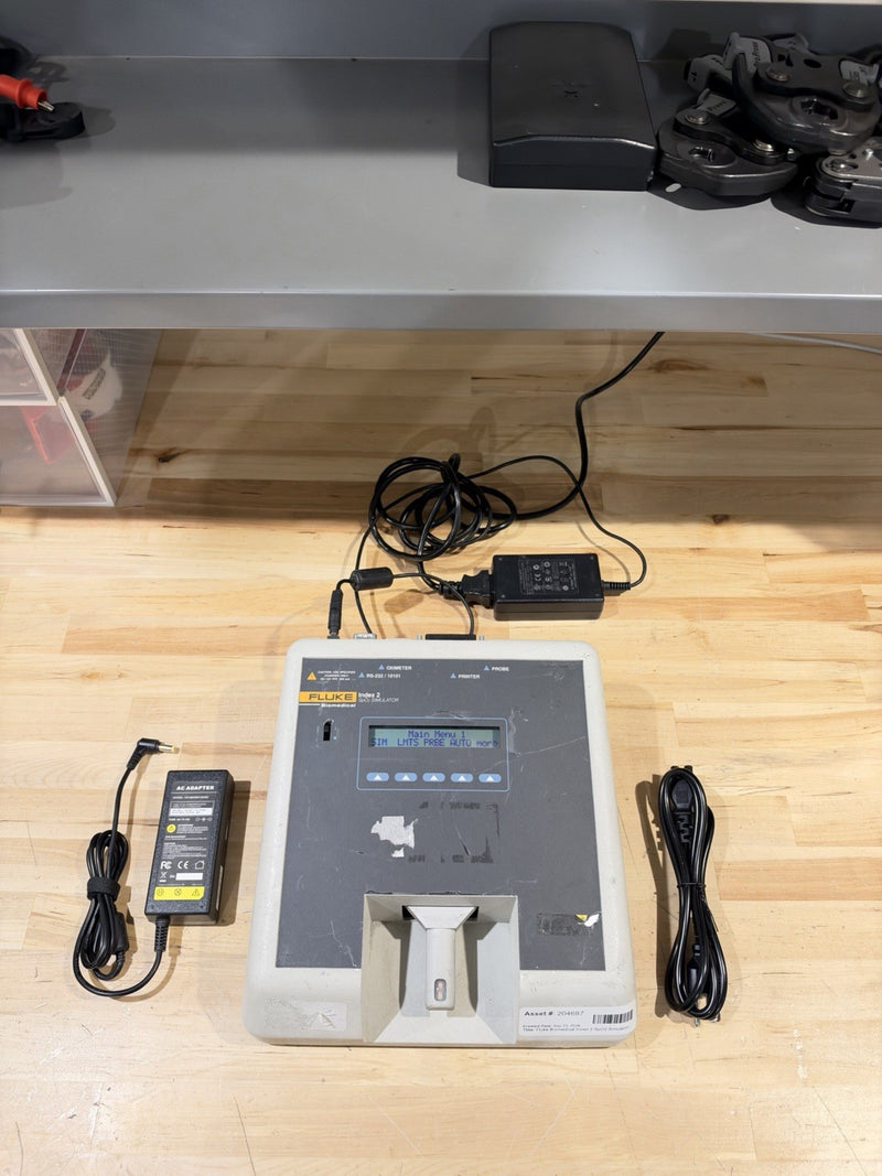 FLUKE INDEX 2 SPO2 SIMULATOR W/ ACCESSORIES (TESTED) SHIPS FREE