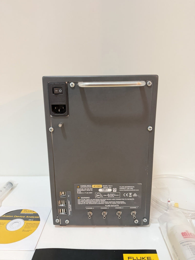 FLUKE BIOMEDICAL IDA-5 INFUSION DEVICE ANALYZER KIT 4 CHANNEL (NEW SEALED)