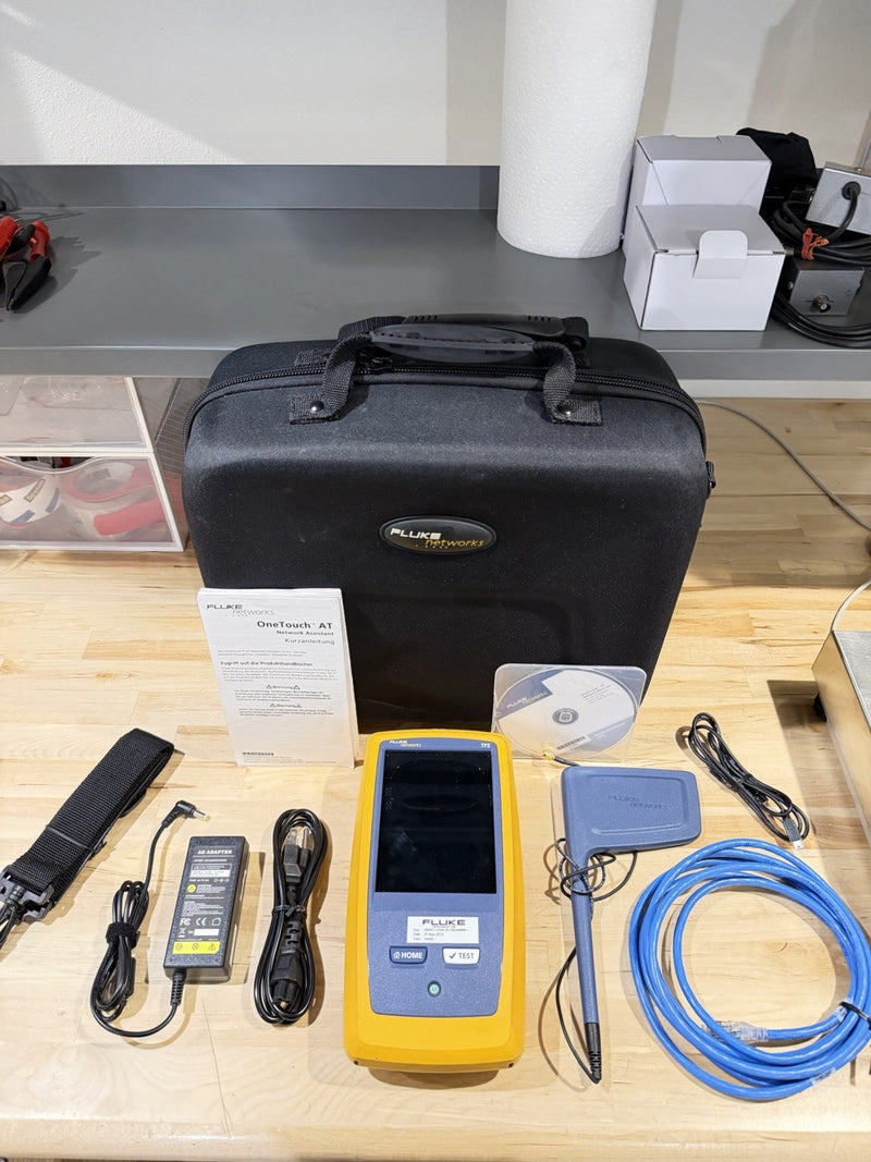 FLUKE NETWORKS VERSIV TFS ONE TOUCH AT NETWORK ASSISTANT KIT TESTED