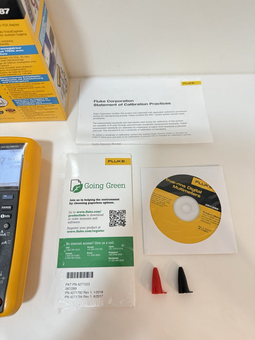 FLUKE 287 TRUE RMS ELECTRONIC LOGGING DIGITAL MULTIMETER (NEW FACTORY SEALED)