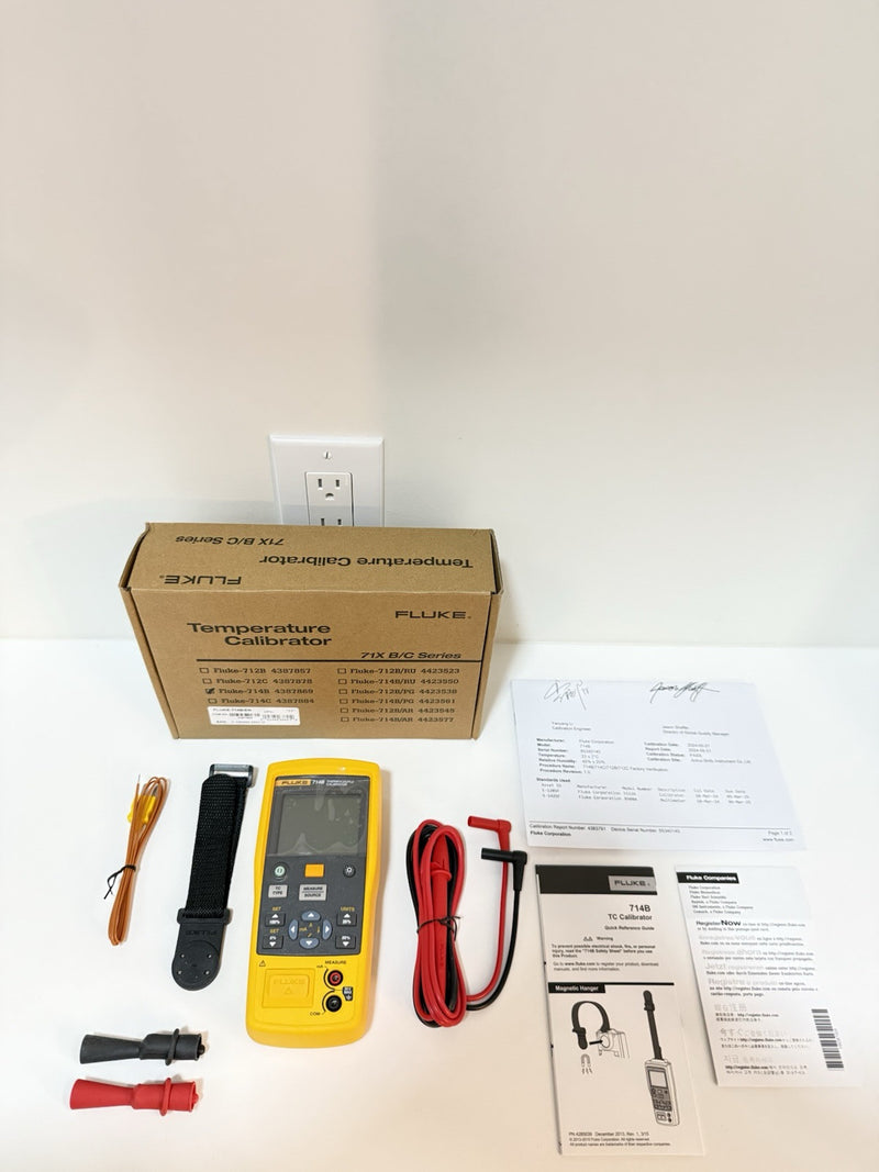 FLUKE 714B THERMOCOUPLE CALIBRATOR MFD 2024 CALIBRATED 2024