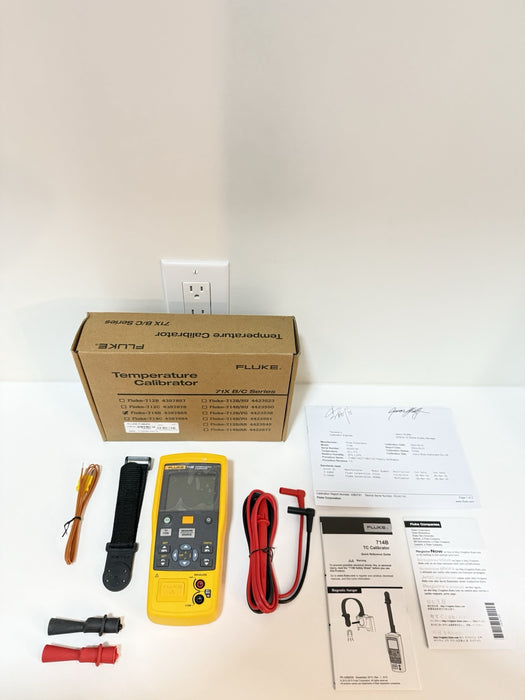 FLUKE 714B THERMOCOUPLE CALIBRATOR MFD 2024 CALIBRATED 2024