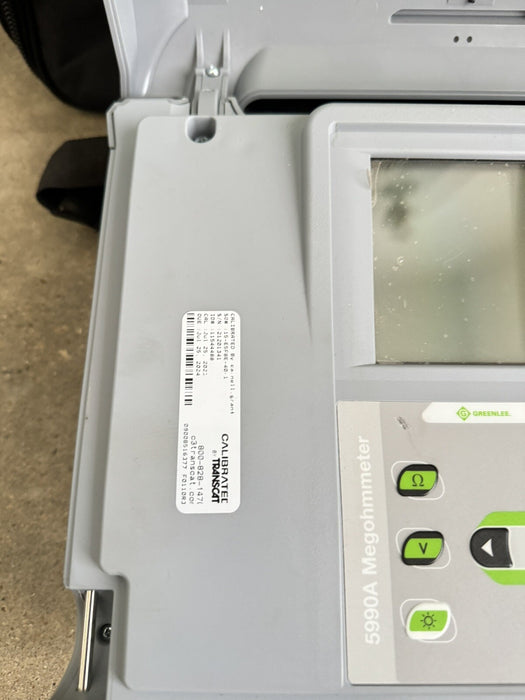GREENLEE 5990A 5KV PORTABLE DIGITAL MEGOHMMETER CALIBRATED 2024