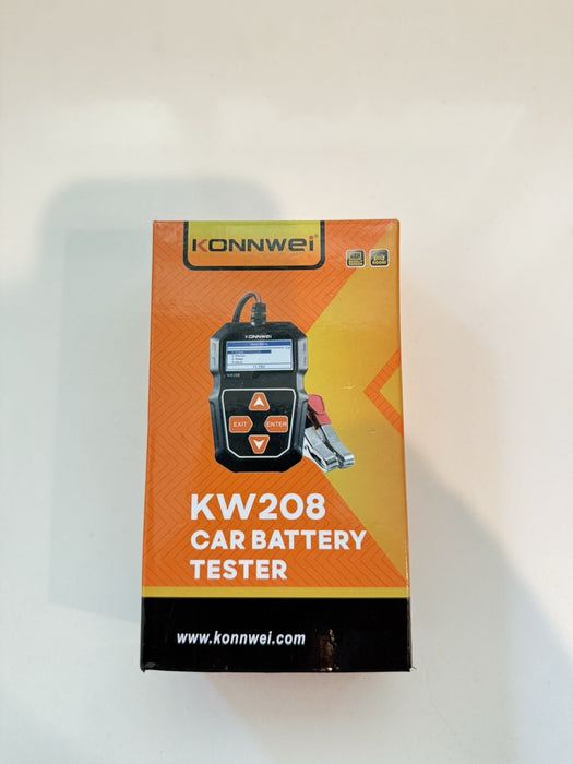 KONNWEI KW208 12V CAR BATTERY TESTER 100-2000 CCA LOAD BATTERY ANALYZER TEST