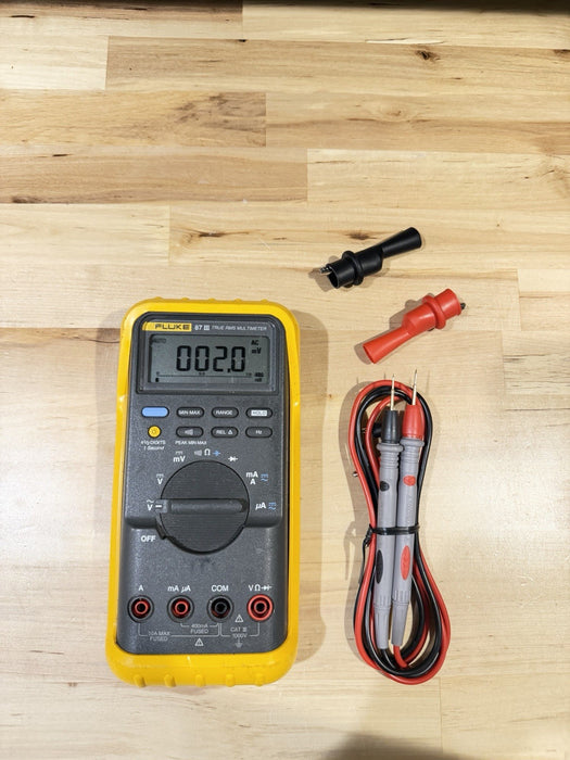 FLUKE 87 III TRUE RMS MULTIMETER WITH LEADS & CLIPS