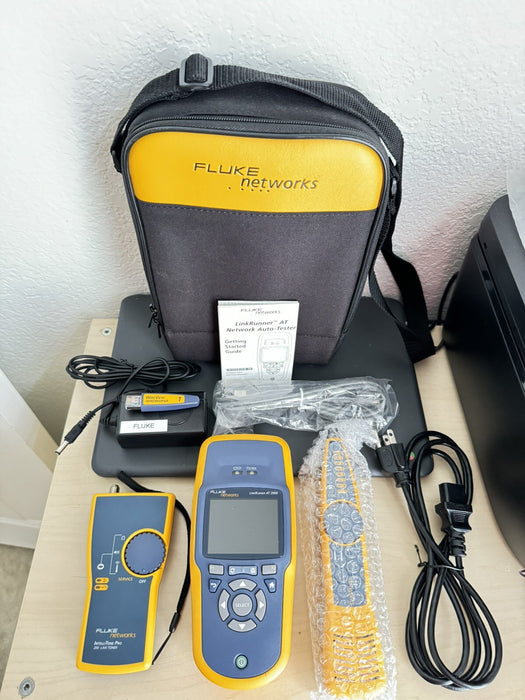 FLUKE NETWORKS LRAT-2000 LINKRUNNER AT-2000 KIT WITH PROBE & TONER