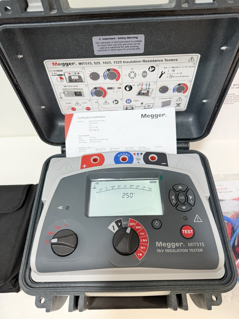 MEGGER MIT515 5KV INSULATION TESTER KIT W/ ACCESSORIES (NEW SEALED) SHIPS FREE