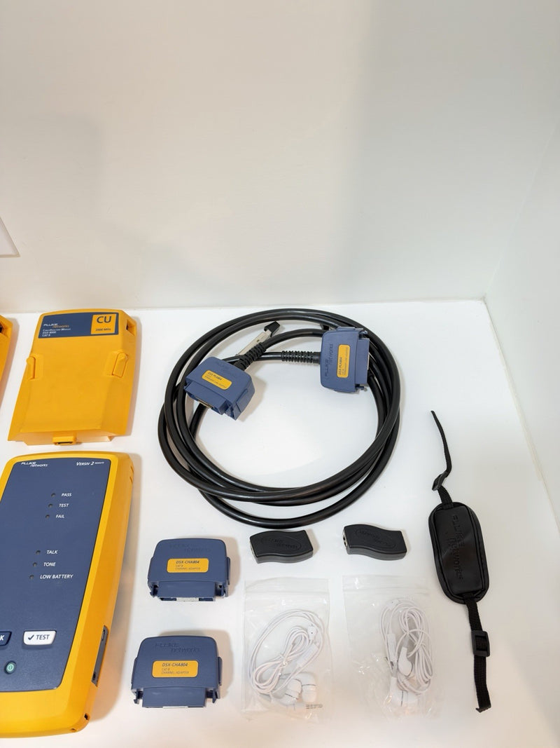 FLUKE NETWORKS DSX2-8000 VERSIV 2 CAT6A CAT8 LAN CABLE CERTIFIER TESTER DSX-8000