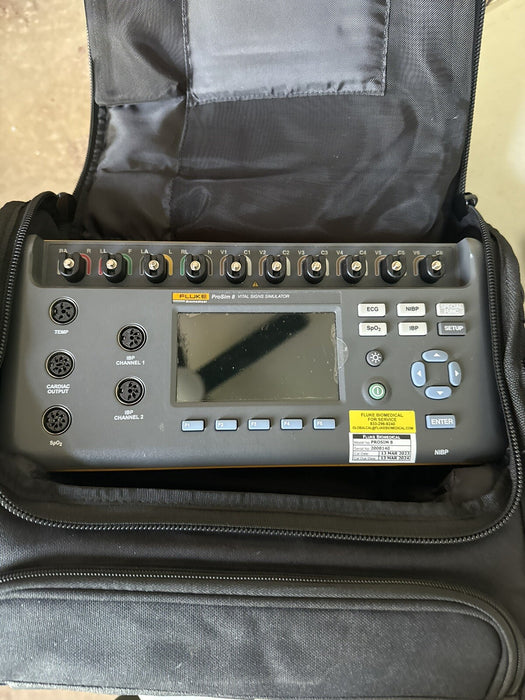 FLUKE BIOMEDICAL PROSIM 8 VITAL SIGNS SIMULATOR CALIBRATED 2024