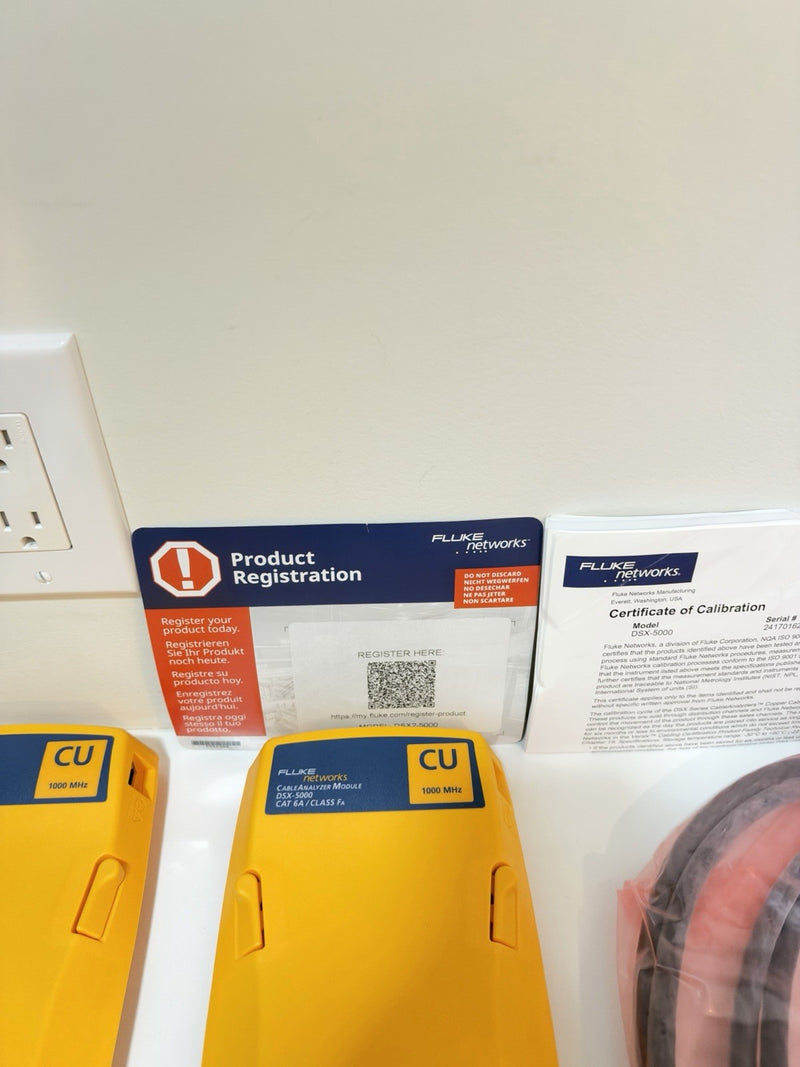 FLUKE NETWORKS DSX2-5000 LAN CABLE CERTIFIBER TESTER CALIBRATED 2024 NEW