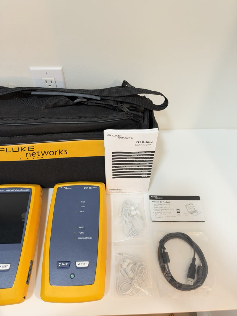 FLUKE NETWORKS DSX-602 PRO 500MHZ CABLE ANALYZER V2 W/ WIFI - SHIPS FREE NEW