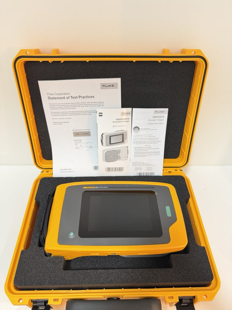 FLUKE II905 ACOUSTIC IMAGER 2-65KHZ WITH LEAKQ & WIFI CALIBRATED 2025