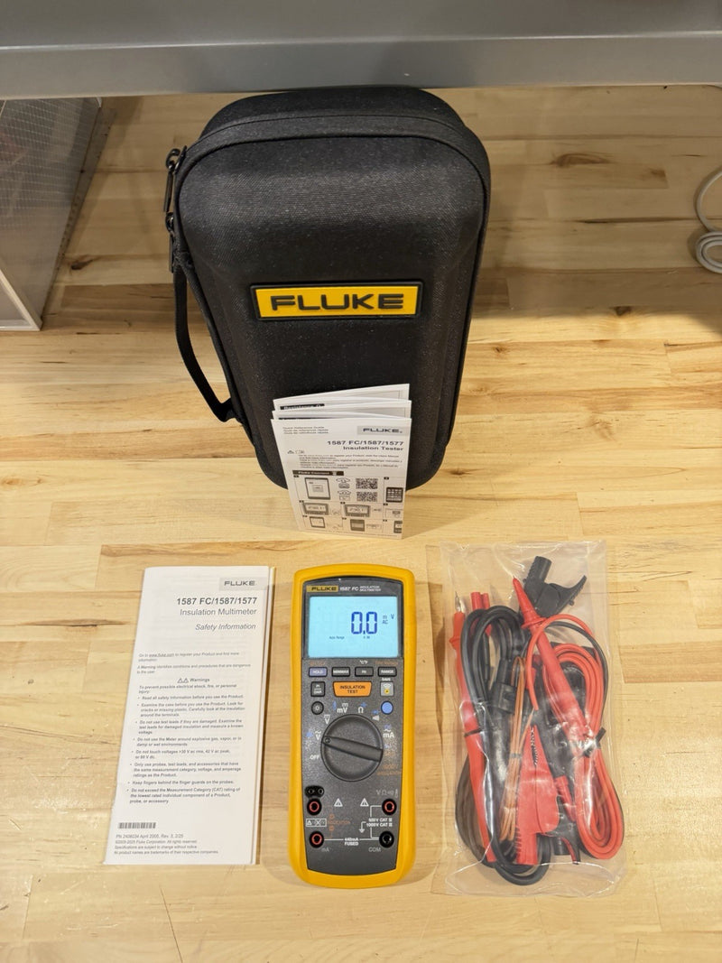 FLUKE 1587 FC 2 IN 1 HANDHELD DIGITAL INSULATION MULTIMETER