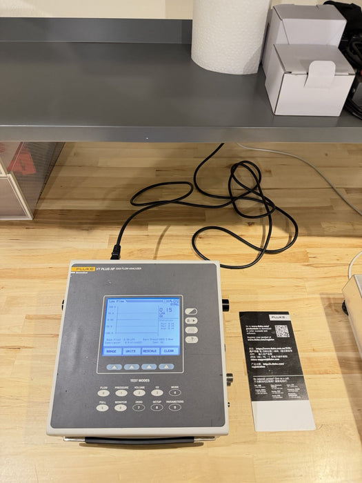 FLUKE VT PLUS HF GAS FLOW ANALYZER W / CHARGER (TESTED) SHIPS FAST