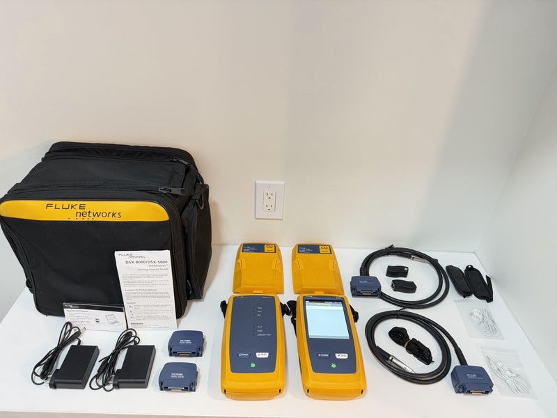 FLUKE NETWORKS DSX-5000 VERSIV CAT6 CAT6A LAN CABLE CERTIFIBER TESTER DSX 5000