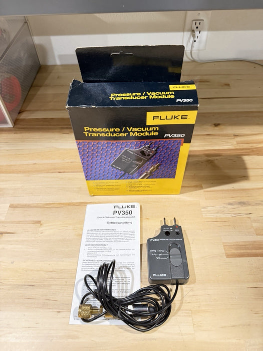FLUKE PV350 PRESSURE VACUMM TRANSDUCER MODULE TESTED