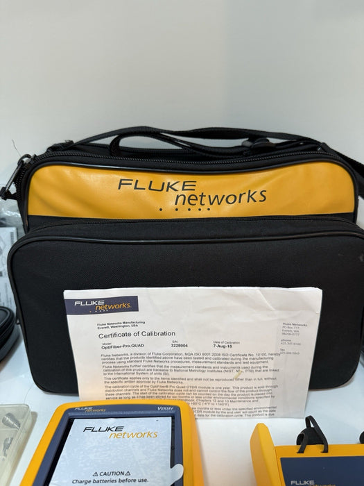 FLUKE NETWORKS VERSIV OPTIFIBER PRO OTDR KIT WITH QUAD OTDR MODULE & ACCESSORIES