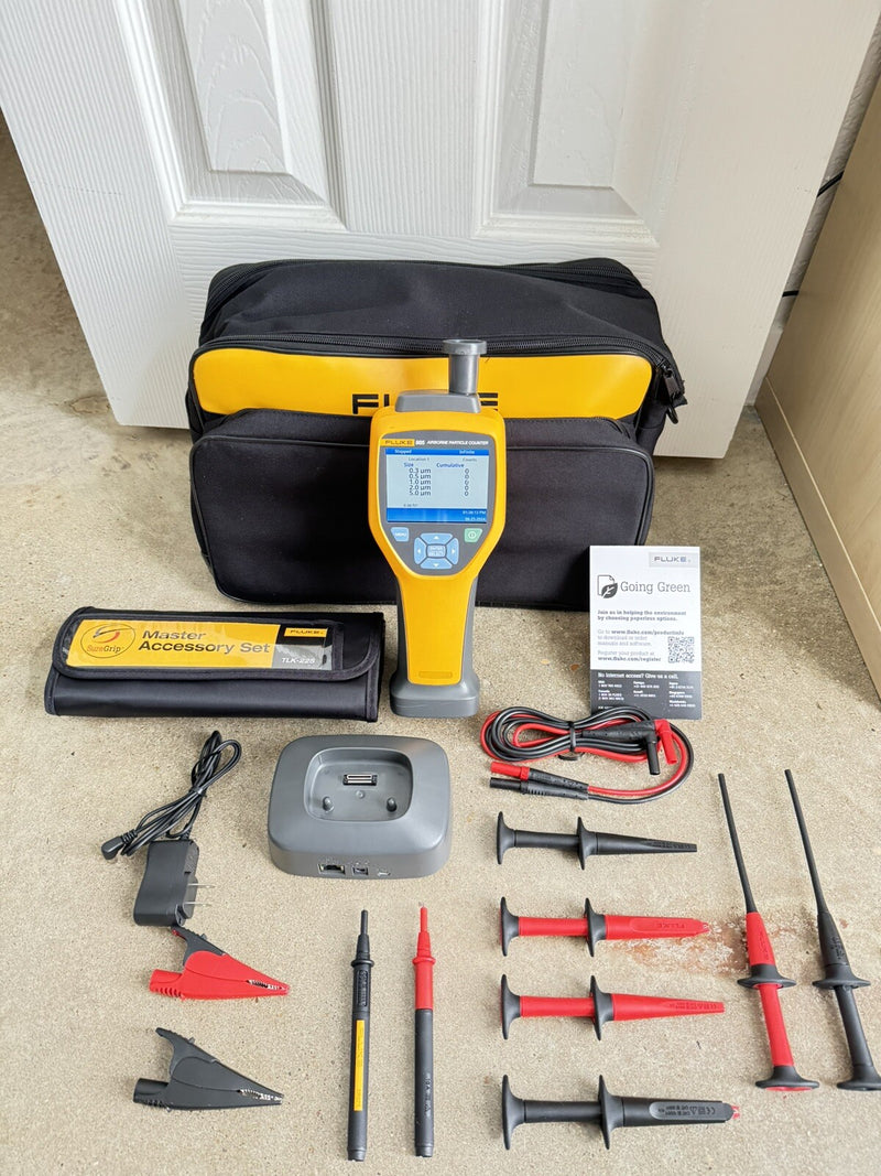 FLUKE 985 PARTICLE COUNTER AIR QUALITY METER HVAC IAQ WITH LEAD SET