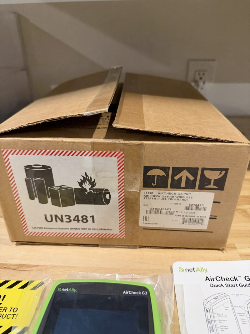 NETALLY AIRCHECK G3 PRO WIRELESS TESTER WITH CHARGER & ANTENNA