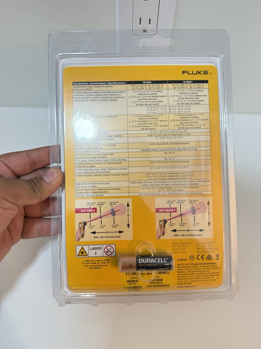 FLUKE 59 MAX INFRARED THERMOMETER (NEW FACTORY SEALED) SHIPS FAST - NEW