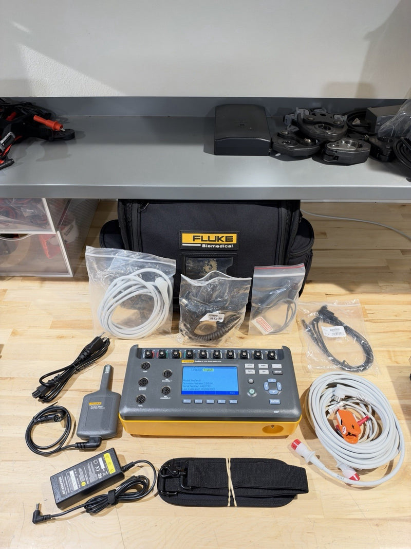 FLUKE BIOMEDICAL PROSIM 8 VITAL SIGNS SIMULATOR KIT W/ SPO2 (CALIBRATED 2026)