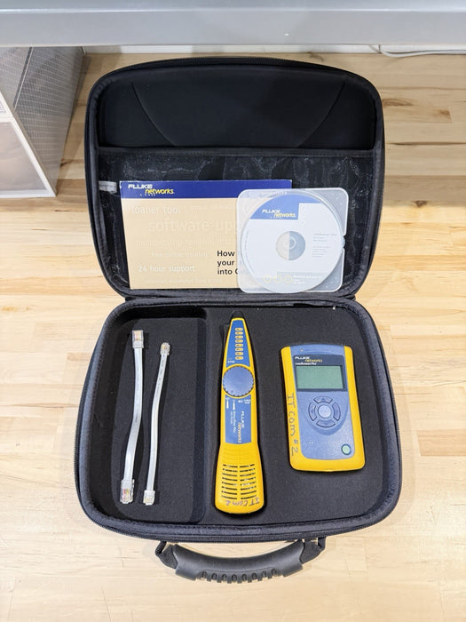 FLUKE NETWORKS LINKRUNNER PRO & INTELLITONE 200 KIT TESTER TESTED