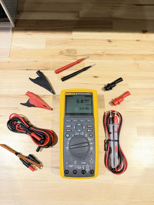 FLUKE 289 TRUE RMS DIGITAL MULTIMETER KIT W/ ACCESSORIES (TESTED) SHIPS FAST