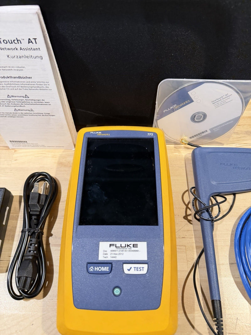 FLUKE NETWORKS VERSIV TFS ONE TOUCH AT NETWORK ASSISTANT KIT TESTED