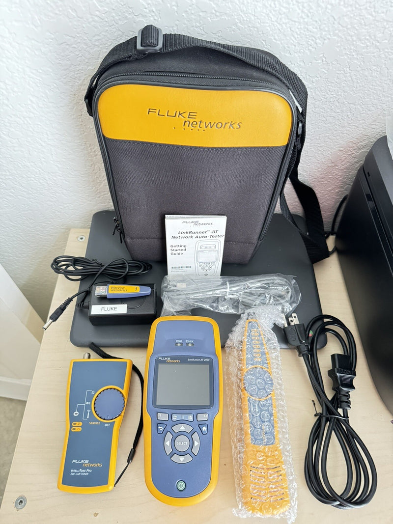 FLUKE NETWORKS LRAT-2000 LINKRUNNER AT-2000 KIT WITH PROBE & TONER