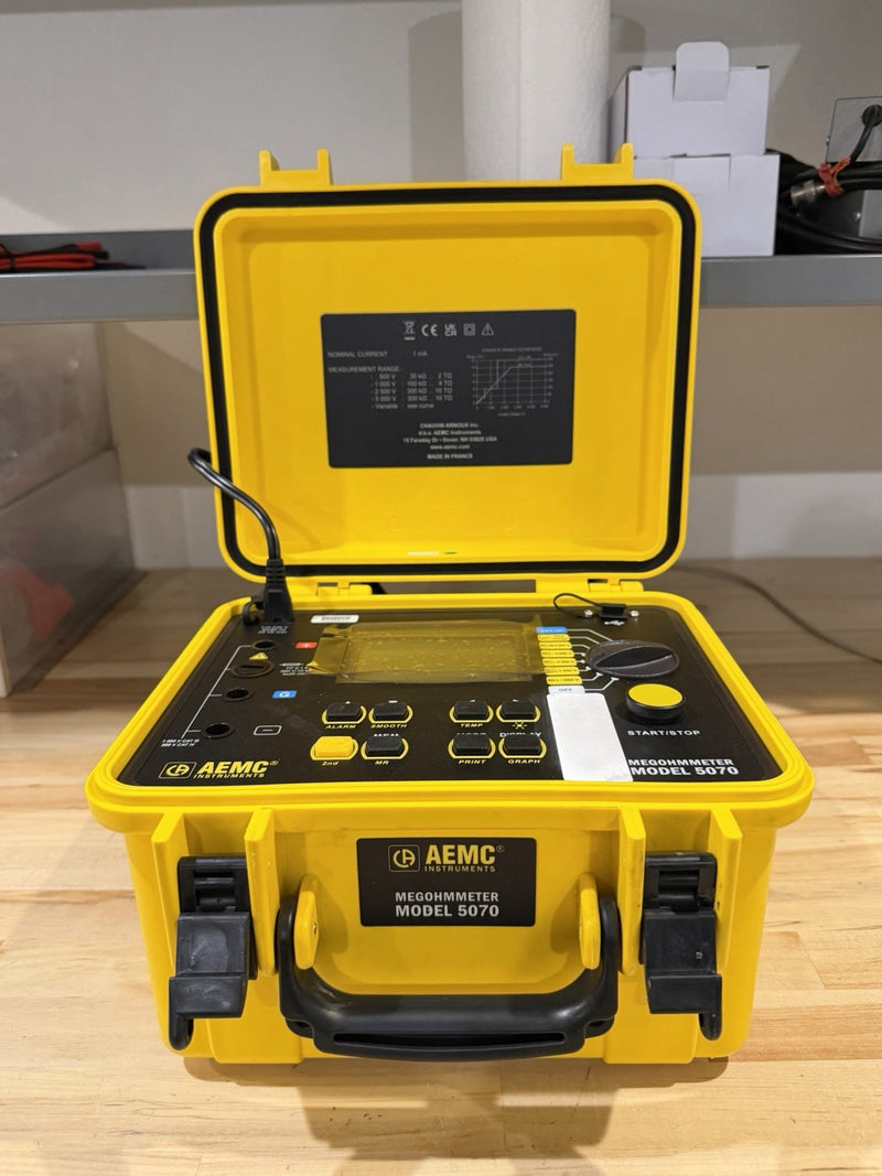 AEMC 5070 MEGOHMMETER GRAPHICAL INSULATION TESTER