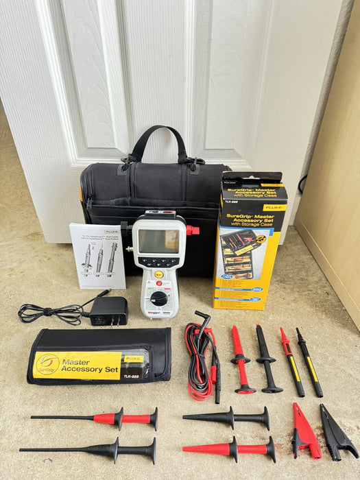 MEGGER MOM2 MICROHMMETER WITH NEW SET OF LEADS & BAG