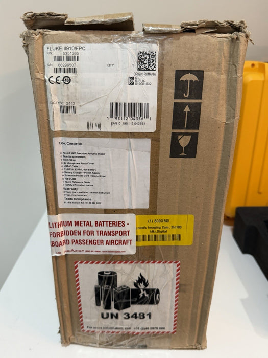 FLUKE ii910 FPC ACOUSTIC IMAGER &ACCESSORIES (NEW FACTORY SEALED)CALIBRATED 2025