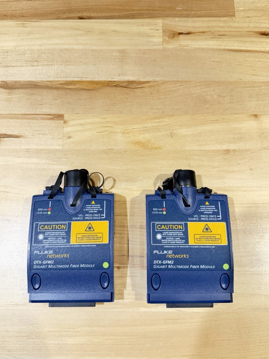 FLUKE DTX-GFM2 MULTIMODE FIBER MODULE SET (TESTED) FREE SHIPPING