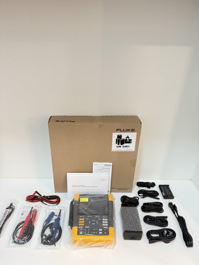 FLUKE 190-202-III 2CH 200MHZ 5GSS SCOPEMETER CALIBRATED 2024