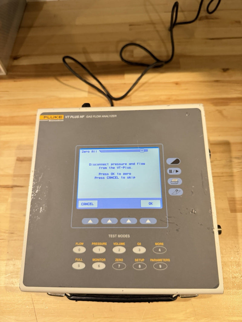 FLUKE VT PLUS HF GAS FLOW ANALYZER FOR PARTS