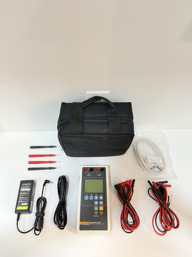 FLUKE BIOMEDICAL SIGMAPACE 1000 EXTERMAL ANALZYER WITH CASE & ACCESSORIES TESTED