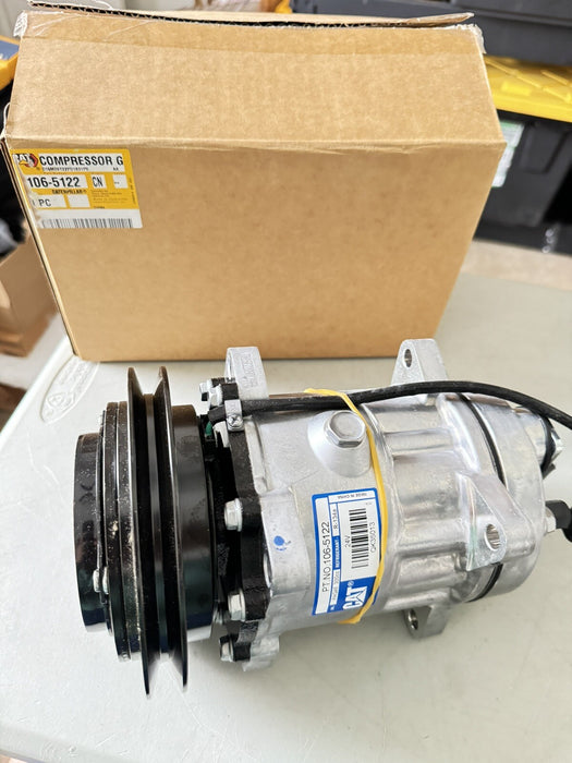 NEW Genuine OEM Cat 106-5122 A/C Compressor w/Clutch 24 V For Caterpillar NEW