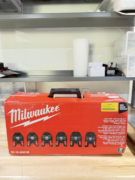 MILWAUKEE 49-16-2661M 1/4”-7/8” STREAMLINE ACR PRESS JAW KIT -NEW FACTORY SEALED