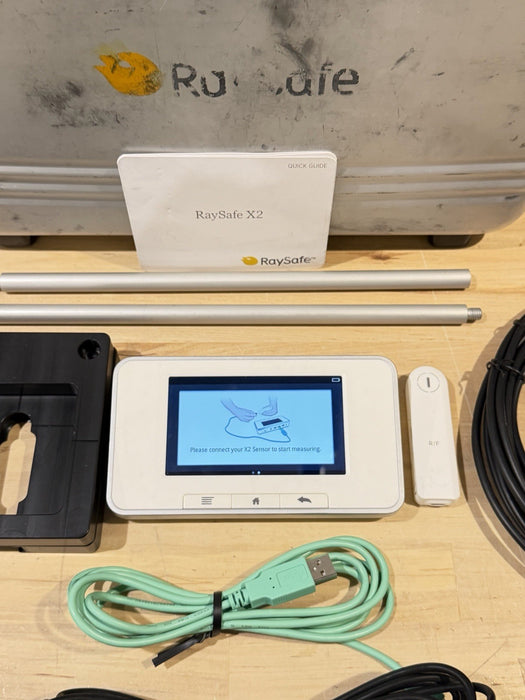 RAYSAFE X2 BASE UNIT KIT W/ SENSORS & ACCESSORIES (TESTED) FREE SHIPPING