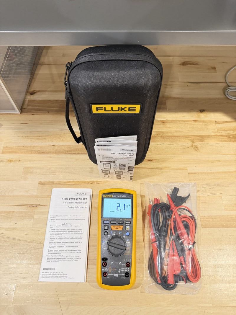 FLUKE 1587 FC 2 IN 1 HANDHELD DIGITAL INSULATION MULTIMETER