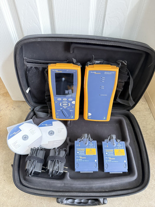 FLUKE DTX-CLT CERTIFIER OPTICAL LOSS TEST SET W/MFM2 MODULE-FREE SHIPPING