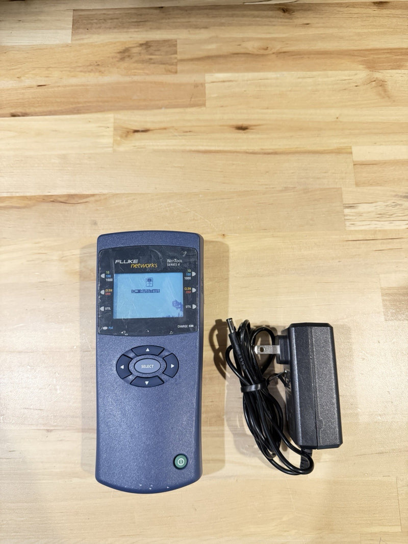 FLUKE NETWORKS NET TOOL SERIES II WITH CHARGER TESTED