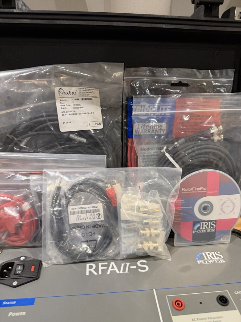 IRIS POWER RFAII-S MAGNETIC FLUX ANALYZER WITH ACCESSORIES TESTED
