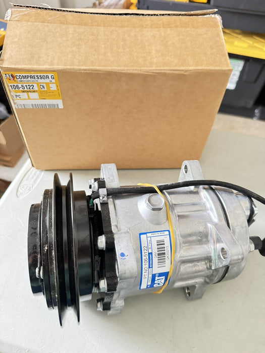 NEW Genuine OEM Cat 106-5122 A/C Compressor w/Clutch 24 V For Caterpillar NEW