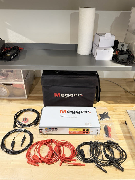 MEGGER SMRT 1 SMART PROTECTIVE RELAY TEST SYSTEM (CALIBRATED 2026) W/ CABLES