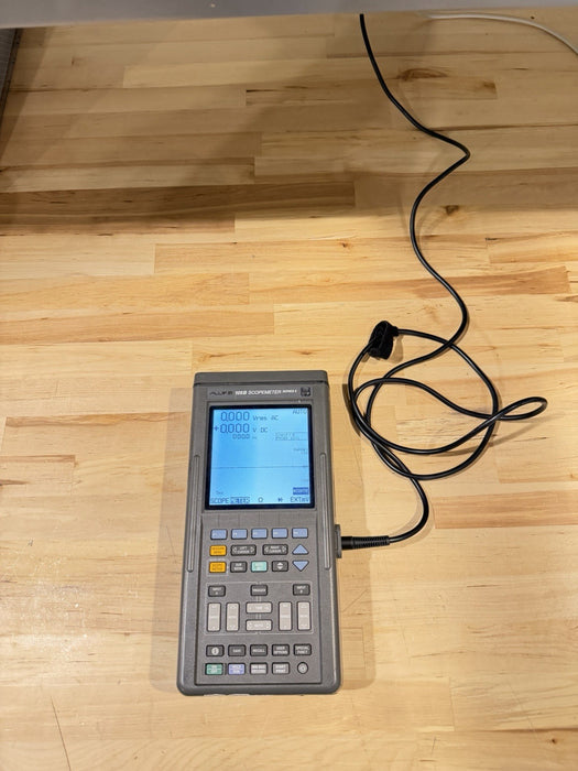 FLUKE 105B SCOPEMETER SERIES II 100MHZ HANDHELD OSCILLOSCOPE TESTED