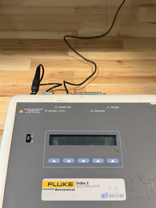 FLUKE BIOMEDICAL INDEX 2 SPO2 SIMULATOR & CHARGER