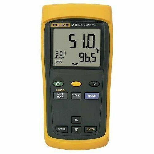 Fluke 51 II Thermocouple Thermometer Meter W/ Probe - NEW / SHIPS FAST